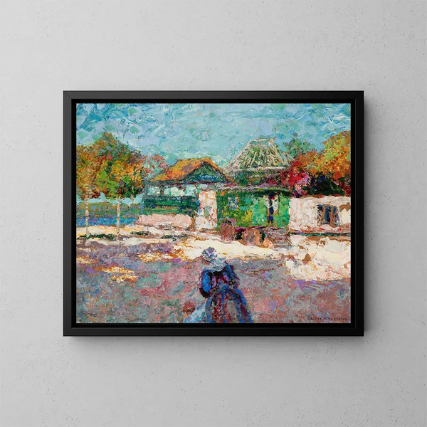 Promenade de l'après-midi - Victor Charreton — kehystetty taideteos seinällä