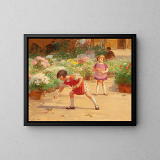 Victor Gabriel Gilbert - Gathering Flowers.webp