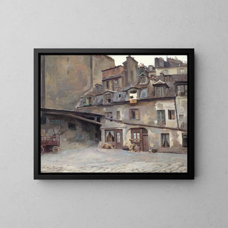 Victor Marec - La cour de lauberge du ChevalBlanc rue Mazet.webp