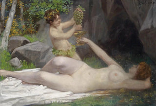 Victor Schivert - Waldnymphe und ein junger Bacchus.webp
