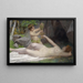 Nymphe des bois et un jeune Bacchus - Victor Schivert — kehystetty taideteos seinällä