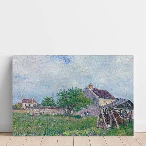 Maalauksen jäljennös Vieille Chaumière aux Sablons - Alfred Sisley