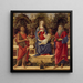 Vierge à l'Enfant avec les deux Saints Jean - Sandro Botticelli — kehystetty taideteos seinällä