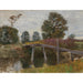 Maalauksen jäljennös Vieux ponton à Langenpreising - Alfred Zoff