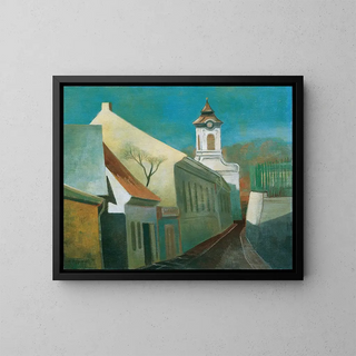 Rue à Ptzleinsdorf - Viktor Planckh — kehystetty taideteos seinällä