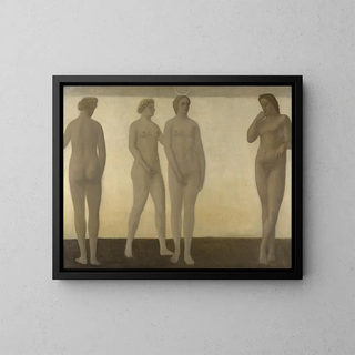 Artémis - Vilhelm Hammershøi — kehystetty taideteos seinällä