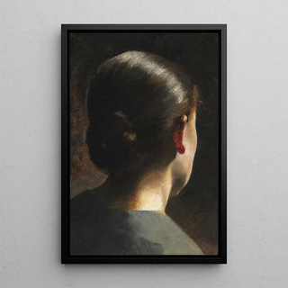 Vilhelm Hammershi - Portrt af kunstnerens sster Anna Hammershi set bagfra.webp