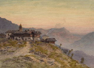 Vincent Blatter - Lever de soleil sur un village alpin.webp