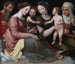La Sainte Famille avec l'Enfant Saint Jean, Sainte Élisabeth et Sainte Anne - Vincent Sellaer — näkymä teoksesta