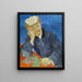 Dr. Paul Gachet - Vincent van Gogh — kehystetty taideteos seinällä