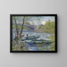 Maalauksen jäljennös Pääsiäiskauden kalastusmaalaus, Clichyn silta (Asnières) - Vincent van Gogh