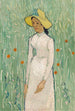 Jeune fille en blanc - Vincent van Gogh — näkymä teoksesta