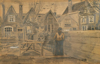 Vincent van Gogh - Houses Seen From The Back Window Of Siens Mothers House.webp