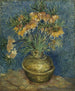 Fritillaarien keisarillinen maalaus messinkisessä maljassa - Vincent van Gogh — näkymä teoksesta