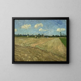 Champs labourés - Vincent van Gogh — kehystetty taideteos seinällä