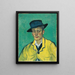 Armand Roulinin muotokuva (sotatilanne) - Vincent van Gogh — kehystetty taideteos seinällä