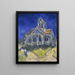 Auvers-sur-Oise kirkon näkymä alttarilta - Vincent van Gogh — kehystetty taideteos seinällä