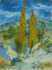Kaksi pajuetta Alpillesin vuoristossa lähellä Saint-Rémyä - Vincent van Gogh — näkymä teoksesta
