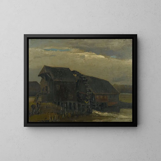 Moulin à eau à Opwetten - Vincent van Gogh — kehystetty taideteos seinällä