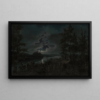 Vincentas Dmachauskas - Crusaders attacking the Castle of Punia.webp