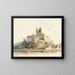 Abbaye de Melk sur le Danube - Vincenz Hawlicek — kehystetty taideteos seinällä