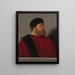 Venezia-senaattorin muotokuva - Vincenzo Catena — kehystetty taideteos seinällä