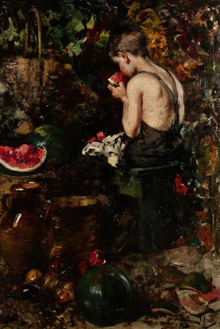 Vincenzo Irolli - A Young Boy Eating A Watermelon.webp