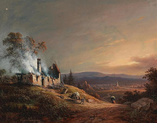 "Une maison en feu" - Vinzenz Kreuzer — näkymä teoksesta