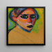 Kasvot naisesta - Alexej von Jawlensky — kehystetty taideteos seinällä