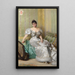 Corinna Salmonin muotokuva - Vittorio Matteo Corcos — kehystetty taideteos seinällä