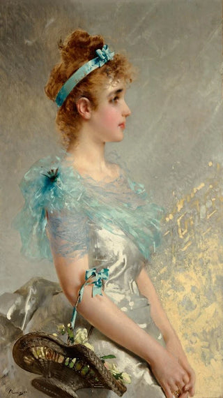 Vittorio Matteo Corcos - The flower basket.webp