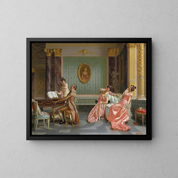 Le Récital - Vittorio Reggianini — kehystetty taideteos seinällä