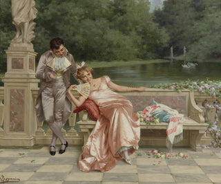 La flirtation - Vittorio Reggianini — näkymä teoksesta