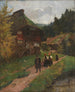 Vitus Staudacher - Aller à l'église à Gutach — näkymä teoksesta