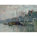 Maalauksen jäljennös Näkymä Prins Hendrikkade ja Kromme Waal - Amsterdamista - Claude Monet
