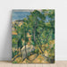 Maalauksen jäljennös Näkymä merestä L'Estaque, Paul Cézanne