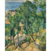 Maalauksen jäljennös Näkymä merestä L'Estaque, Paul Cézanne