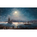 Näkymä Bosporuksesta, jossa on Pyhän Sofian kirkko ja Neitsyt-torni kuutamossa - Ivan Konstantinovich Aivazovsky