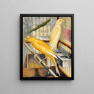 W A Blakston - Lancashire CoppiesYellow Cock And Buff Plainhead Hen.webp