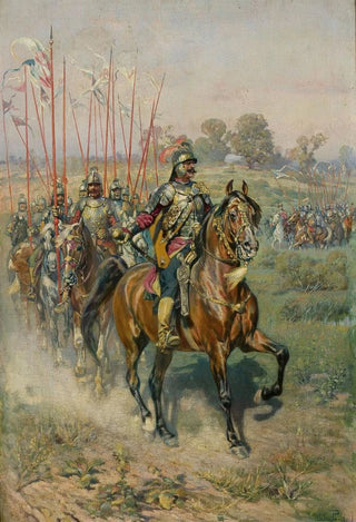 Wacaw Pawliszak - Procession of hussars.webp