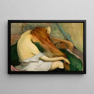 Wadysaw lewiski - Woman Combing Her Hair.webp