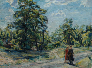 Metsäinen maisema - Waldemar Rösler — näkymä teoksesta