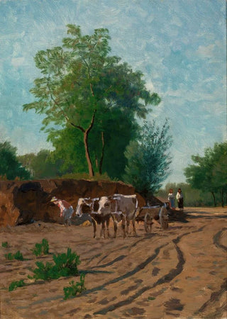 Walery Brochocki - Countryside landscape sketch.webp