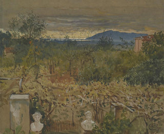 Puutarha raunioiden kanssa - Walter Crane — näkymä teoksesta