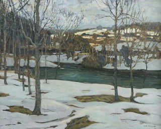 Walter Elmer Schofield - River in Snow.webp