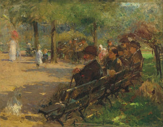 Dans le parc St Stephen's Green - Walter Frederick Osborne — näkymä teoksesta