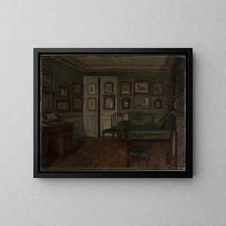 Un intérieur - Walter Gay — kehystetty taideteos seinällä