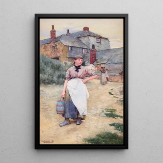 Walter Langley - A Cornish Village Maiden.webp