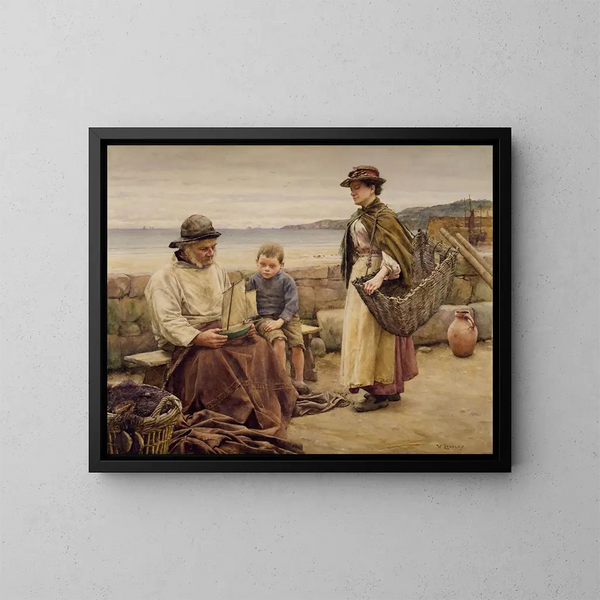 Asiantuntijan mielipide - Walter Langley — kehystetty taideteos seinällä