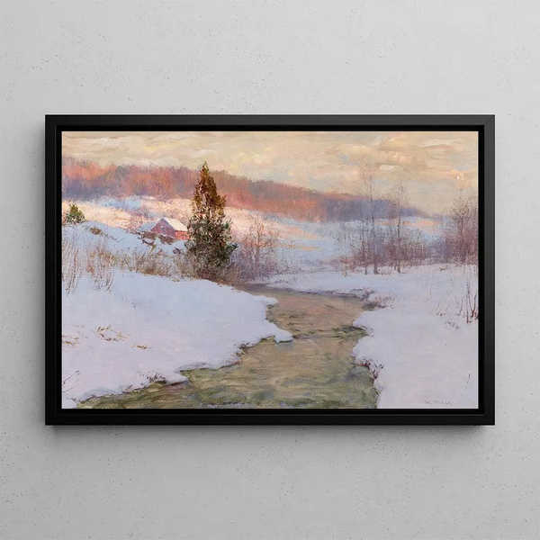 Ruisseau des hauteurs - Walter Launt Palmer — kehystetty taideteos seinällä